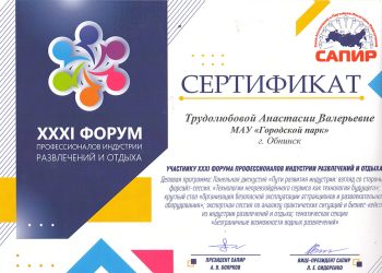 Сертификат Трудолюбовой А.В.